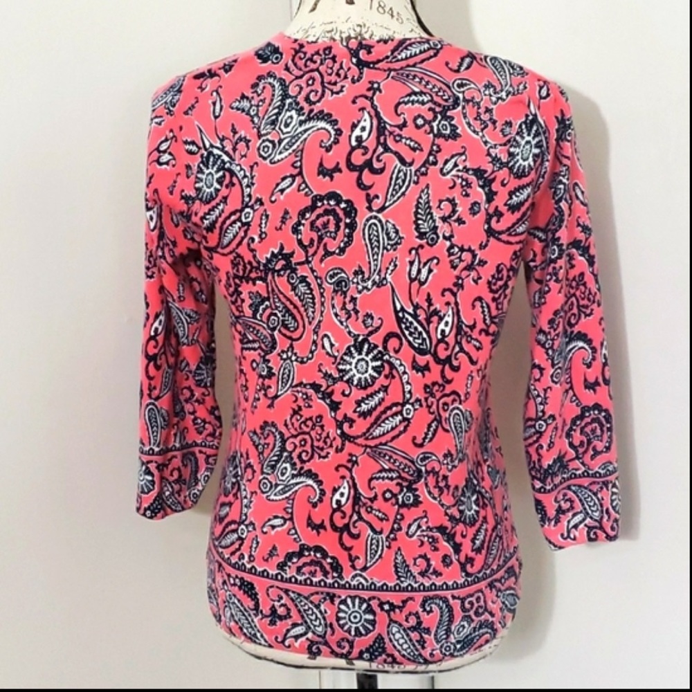 Sarah Spencer Paisley Print Cardigan - Picture 6 of 8